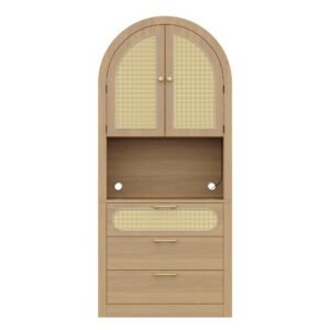 Vitrină modernă, Culoare naturală | Aosom Romania